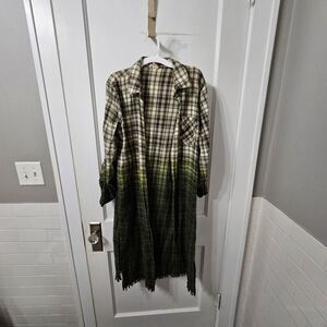 Hem & Thread Plaid Green Tunic